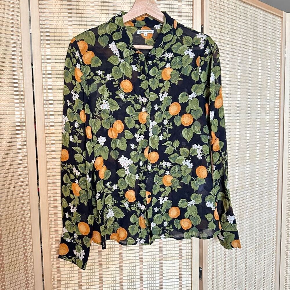 Reformation button down shirt